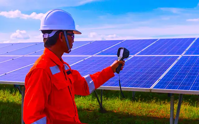 Inspection centrale solaire