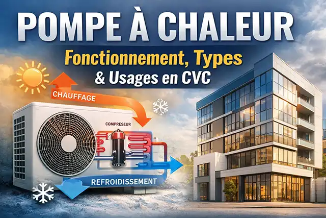 You are currently viewing Pompe à chaleur CVC : fonctionnement, types et applications dans le bâtiment