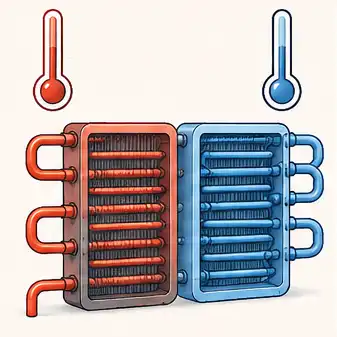 les batteries de chauffage et de refroidissement